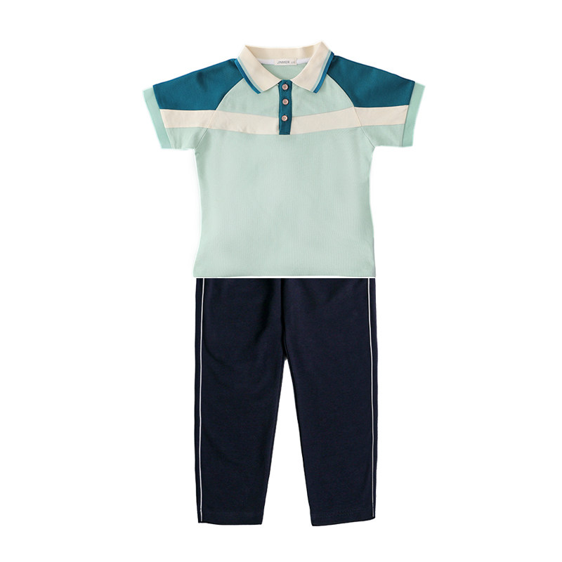 幼儿园园服夏装小学生团体校服纯棉夏季六一运动会大班毕业照班服
