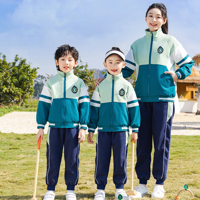 小学生校服春季新款幼儿园服男女运动班服一年级英伦学院风四件套