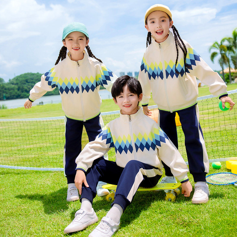 小学生校服四件套春秋季儿童运动校运会学院风班服幼儿园园服套装