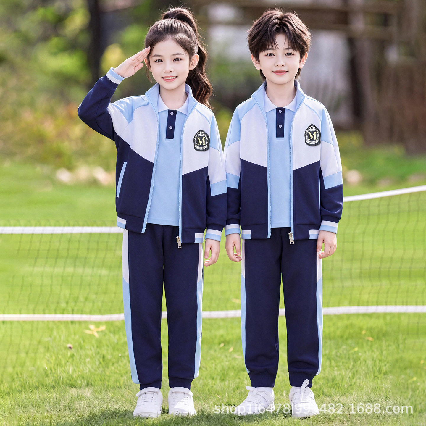 小学生班服套装幼儿园园服春秋款英伦风一年级儿童校服运动三件套