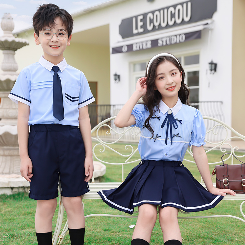 幼儿园服夏装小学生班服春秋