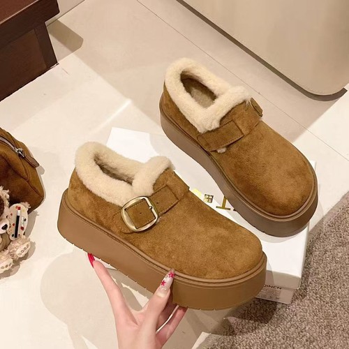 JY25冬新品羊羔绒加绒勃肯雪地靴