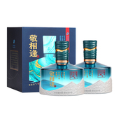 舍得酒敬相逢52度500ml 2瓶双支装 年货节日送礼收藏浓香型白酒