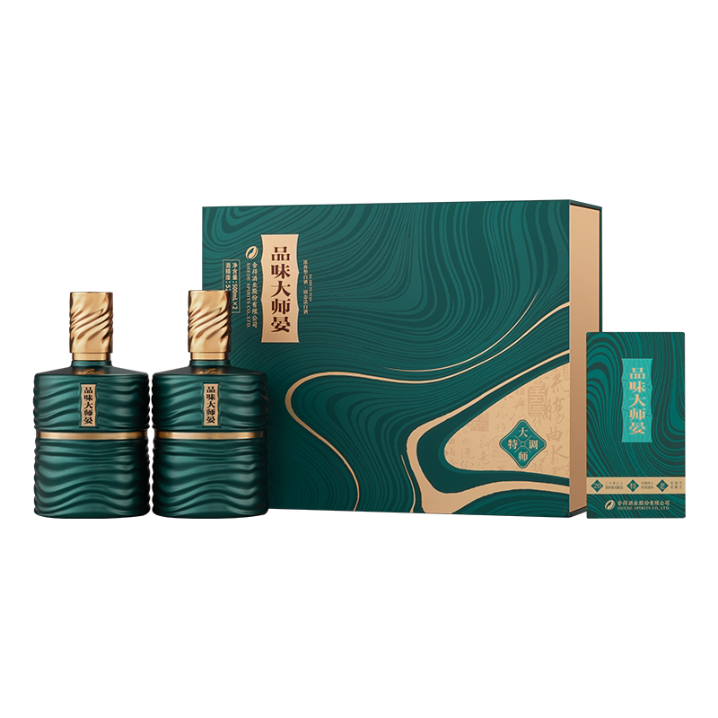 舍得酒 品味大师晏礼盒52度浓香型白酒500ml*2瓶