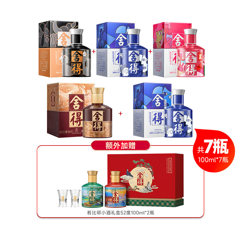 舍得酒致敬大师52度100ml下拉含贈7瓶 29.8元 - 86线报