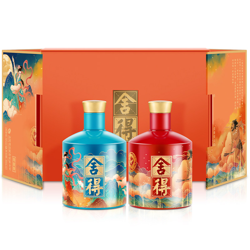 舍得酒夸父嫦娥版52度500ml*2瓶图片