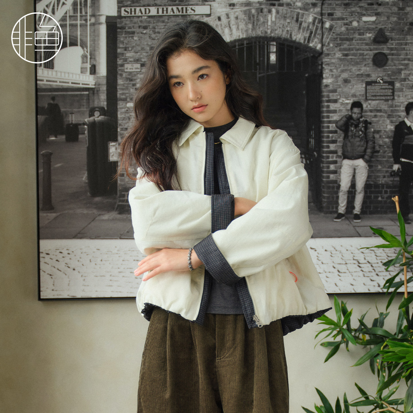 2025冬装新款撞色拼接外套