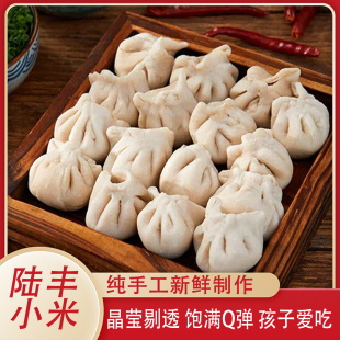 潮汕美食汕尾手工海丰小米薯粉饺小米饺汕尾特产薯粉粿肉饺