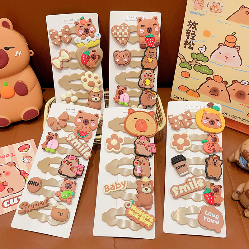 卡比巴拉儿童发夹前额刘海碎发夹子儿童发卡卡通鸭嘴夹头饰