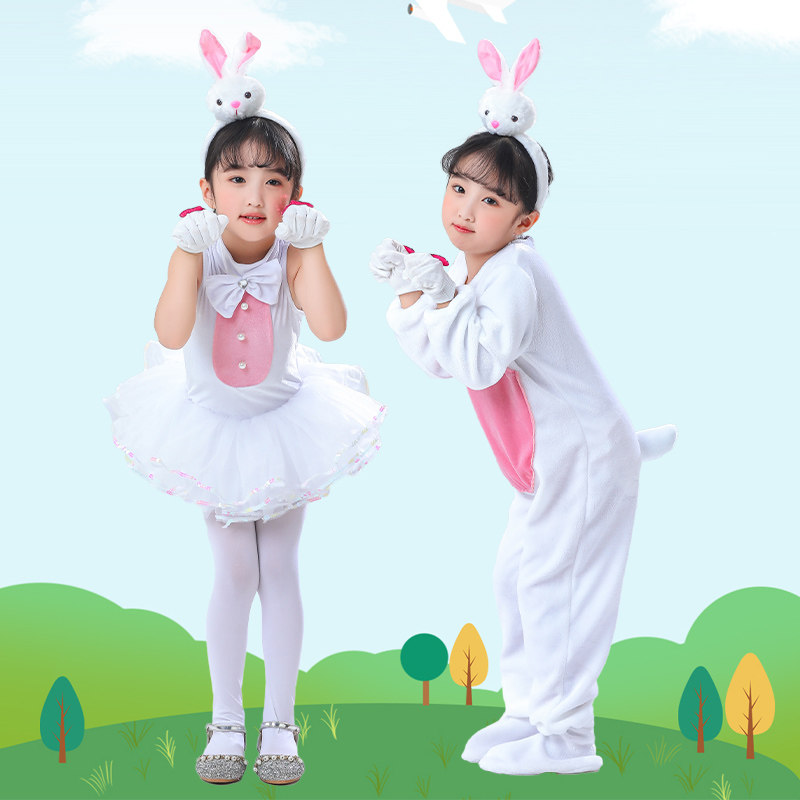 女童卡通动物舞台表演蓬蓬裙动物