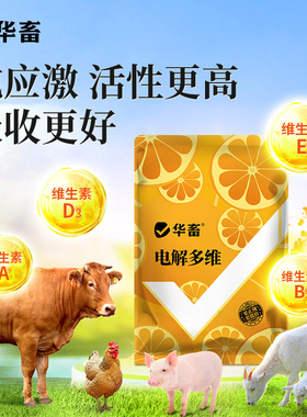 华畜电解多维兽用维生素猪电解质牛羊芦丁鸡鸟乌龟水产微量元素