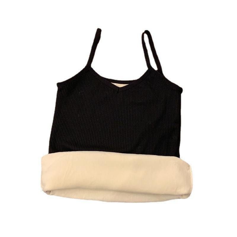 麻花保暖背心女加绒加厚修身显瘦内衣秋冬防寒学生吊带内搭打底衫,女士内衣/男士内衣/家居服,保暖背心,淘宝优惠券,粉丝福利购,淘宝优惠卷