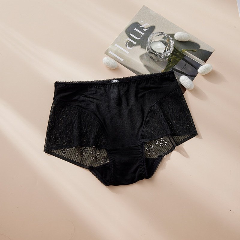 xuhuang/徐凰100%真丝32针95克针织平纹桑蚕丝内裤女薄性感蕾丝夏,女士内衣/男士内衣/家居服,男三角内裤,淘宝优惠券,粉丝福利购,淘宝优惠卷