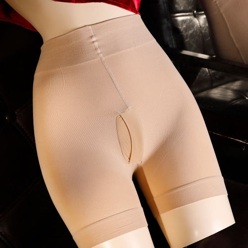 男士天鹅绒丝袜内裤性感带套120D门禁大码200斤无痕丝袜平角内裤