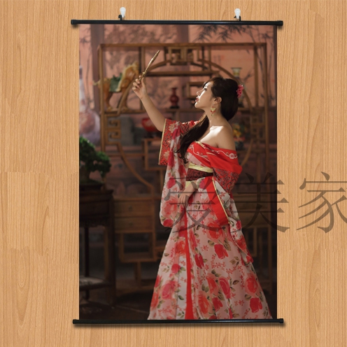宾馆酒店装饰创意挂画人体艺术个性墙画卧室古装性感美女壁画海报图片