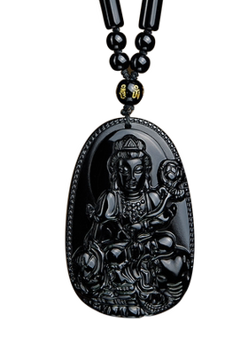 黑曜石本命佛吊坠平安相伴