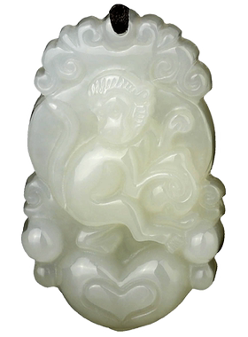 进爵吊坠形饰品玉石生肖猴