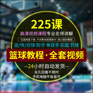篮球培训视频教程幼少儿童零基础入门青少年训练方案教学计划课程