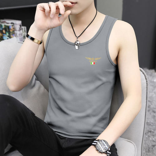 男士夏季背心百搭休闲贴身跨栏大码时尚打底内穿气质无袖t恤男潮