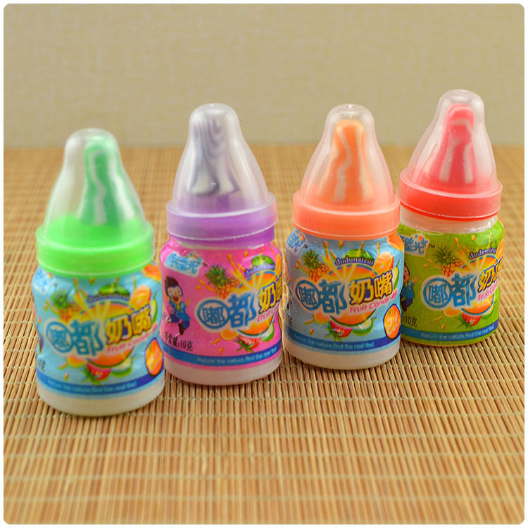 创意小奶嘴糖儿时怀旧造型奶瓶糖止哭糖儿童零食礼物棒棒糖硬糖果