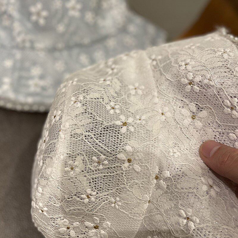 HONG KONG PURCHASING KOREAN VERSION OF LACE FLOWERS PEARL HOLLOW VERSATILE FISHERMAN HATS WOMENS SPRING AND SUMMER BREATHABLE FASHION BASIN HAT TIDE