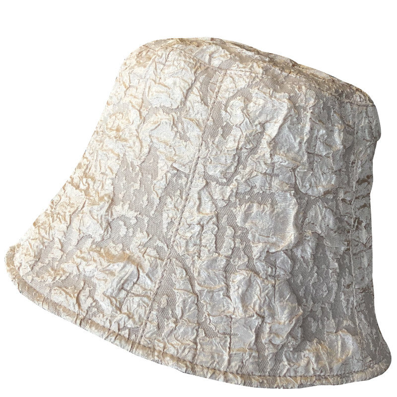HONG KONG PURCHASING LACE BASIN HAT NICHE BUCKET HAT SPRING AND SUMMER THIN FACE COVERING FEMALE PLEATED FAIRY HAT FISHERMAN HAT TIDE