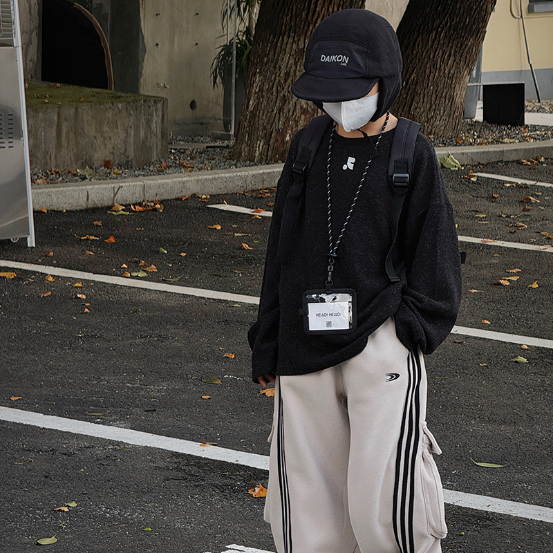 男童冬装绒T2025新款男孩帅气黑色T恤儿童长袖圆领上衣秋冬款潮