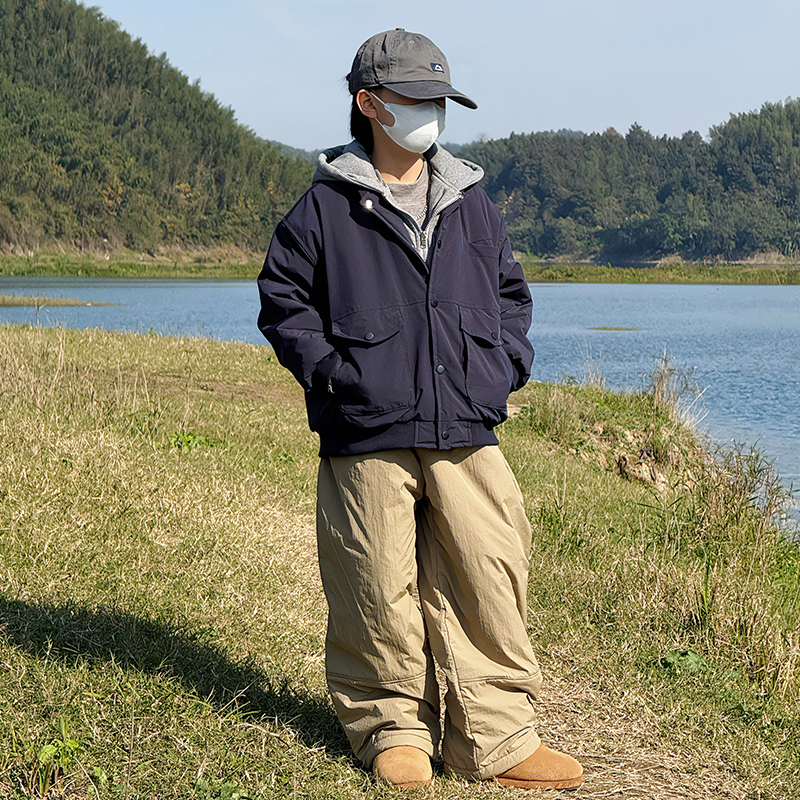 儿童夹克假两件棉服男童棉衣冬2025新款中大童外套胖宝宝加厚上衣