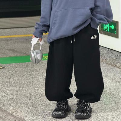 男童春季针织运动裤奶油布丁