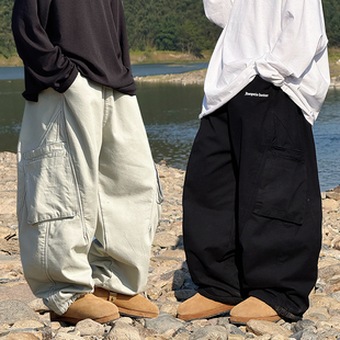 儿童山系加厚裤子秋冬季2025新款胖宝宝户外休闲裤男童加绒工装裤