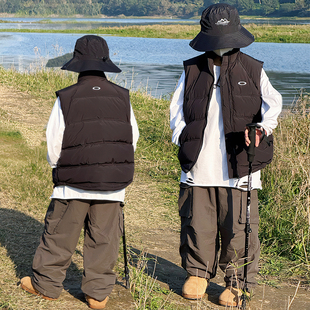 男童羽绒棉棉马甲儿童冬装外套夹棉背心2025冬季胖宝宝保暖外出服