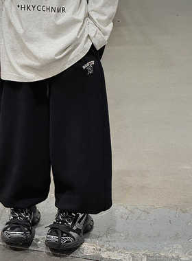 男童裤子儿童运动裤秋装中大童卫裤黑色小男孩长裤秋季薄款潮童装