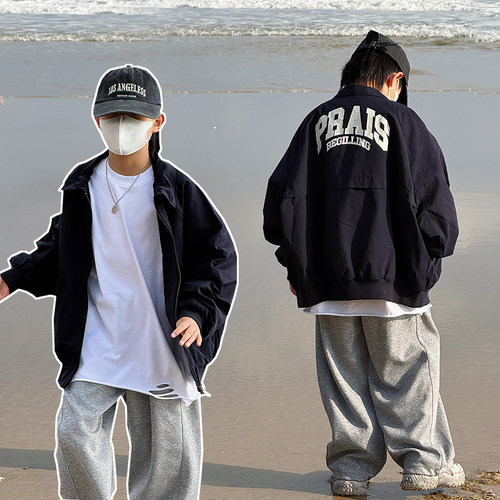 儿童夹克外套男童上衣春秋季2026新款中大童外出服胖宝宝户外春装