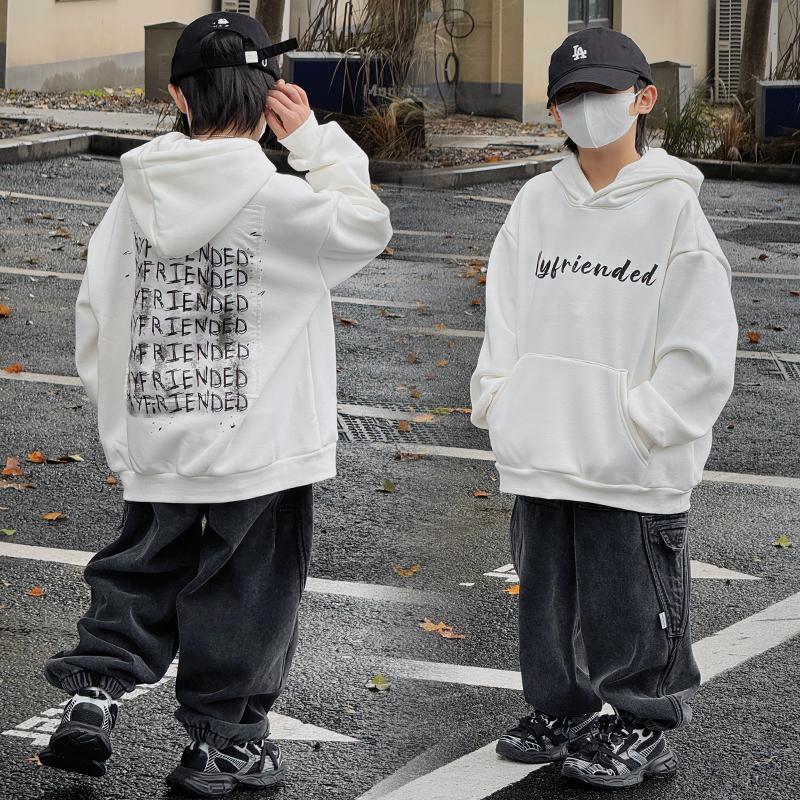 男童加绒卫衣秋冬潮男孩