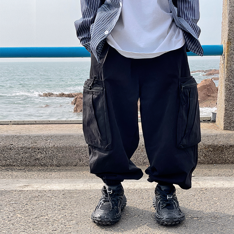 奶油布丁男童秋季工装裤