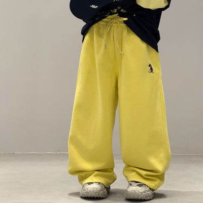 奶油布丁男童春秋运动裤