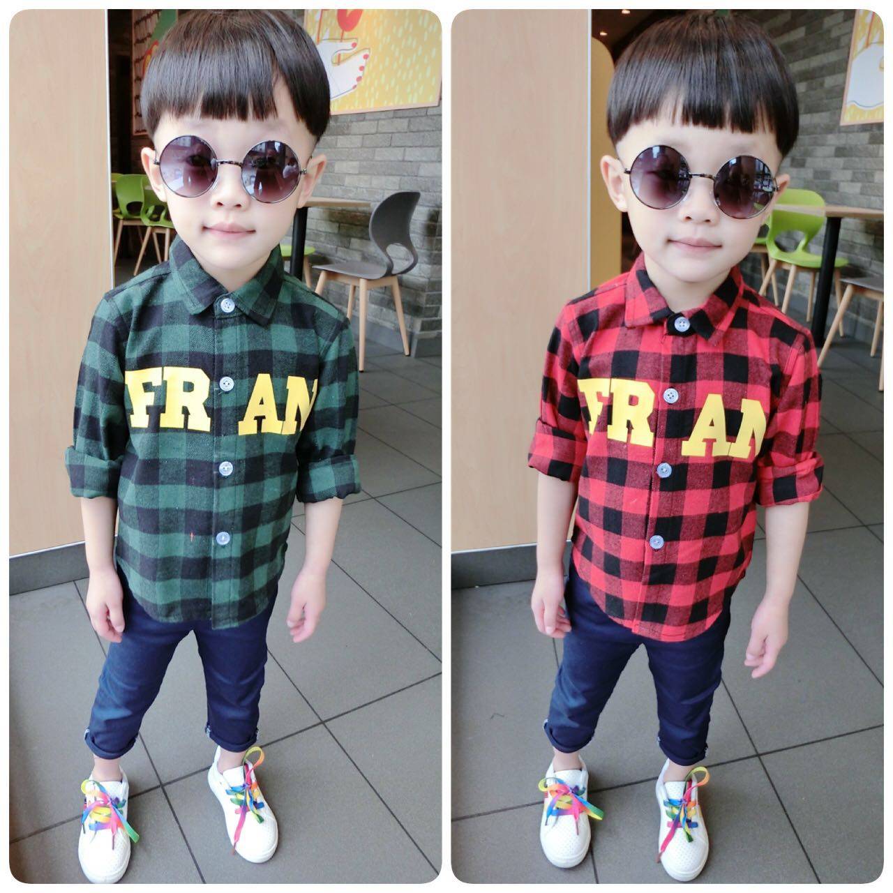 Chemise garcon à manche longue - Ref 2079440 Image 1