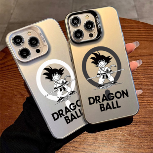 七龙珠悟空适用苹果16promax手机壳15promax新款14彩银磁吸高级感艺术小众潮牌软壳11肤感轻奢肤感软壳16Pro