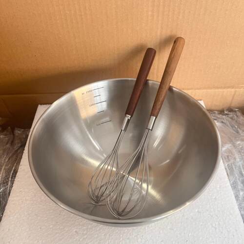 Alin304不锈钢胡桃木柄打蛋器