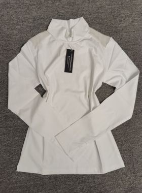 Free Ride专业马术服装白色骑马服，骑马训练长袖