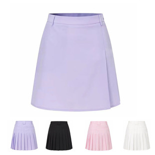 2024高尔夫裙子女A字百搭休闲运动高尔夫百褶裙紫粉色羽毛球网球