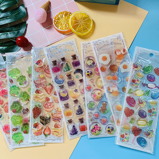 日本文具EAGLE贴纸 水晶立体 闪亮系列 手帐专用素材 创意文具