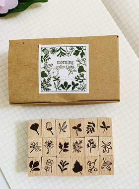 小径文化 夏米花园 5th Anniversary 採葉集木質印章 MST-CH231