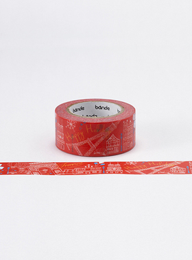 停产 日本BANDE和纸胶带 20mm 红色巴黎