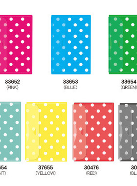 日本|Kamio Japan活页纸收纳袋|VOL.3|B5尺寸|纯色大波点|多色选