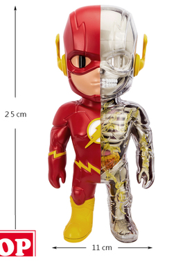 【TOP】DC 4D XXRAY Jason Freeny 拼装闪电侠手办公仔潮玩摆件