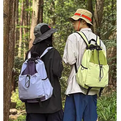 户外双肩包徒步登山旅行抽绳包