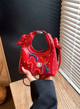 可爱小马儿童包包新年压岁钱拜年红包小女孩配饰斜挎包女童手提包