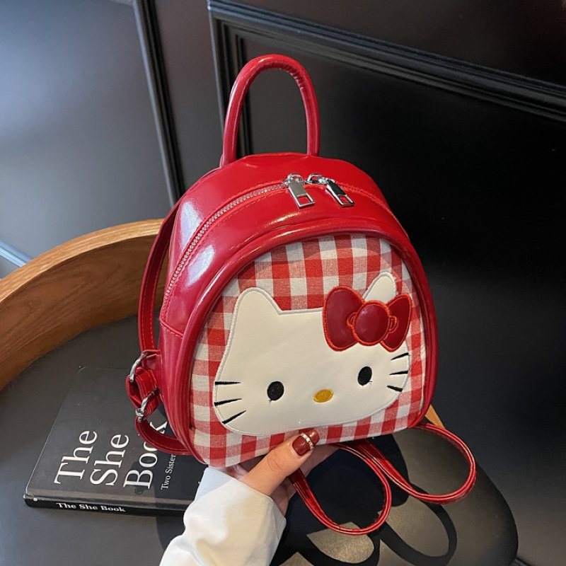 高级感可爱卡通Hellokitty迷你包包女2025新款时尚洋气百搭双肩包,箱包皮具/热销女包/男包,通用款女包,淘宝优惠券,粉丝福利购,淘宝优惠卷