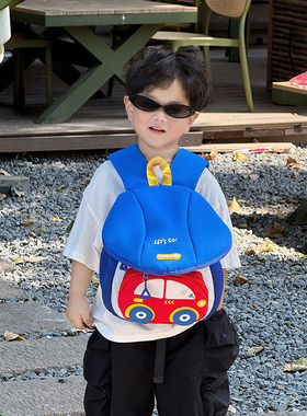 卡通小汽车幼儿园宝宝男童书包